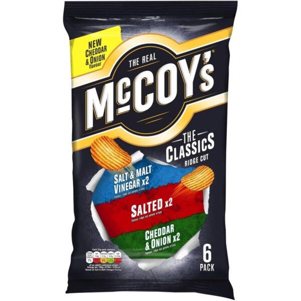 Mccoy'S Classic Variety Multipack Crisps, 6X 25 G