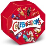 Celebrations Milk Chocolate Gift Box of Mini Chocolates & Biscuit Bars Centerpiece (Maltesers, Galaxy, Snickers & More) 385G