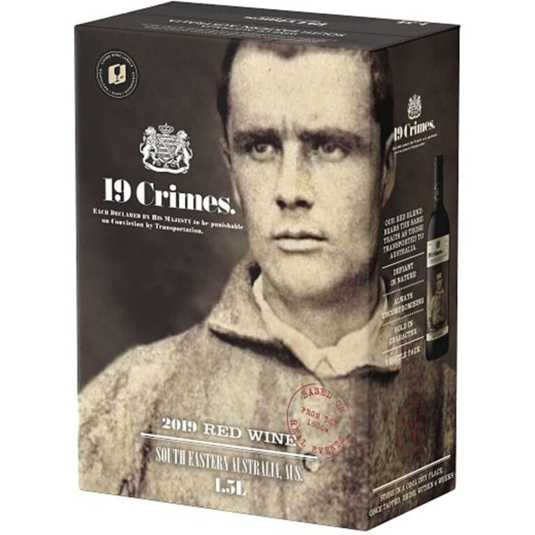 19 Crimes Red Wine Box from South Eastern Australia, 1500Ml (Packaging May Vary)