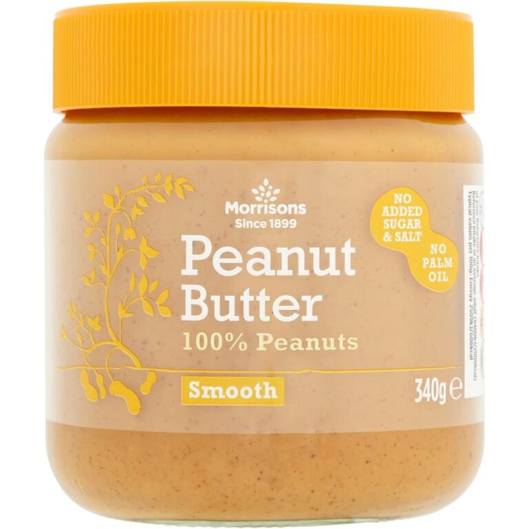 Morrisons Peanut Butter 100% Peanuts Smooth 340G