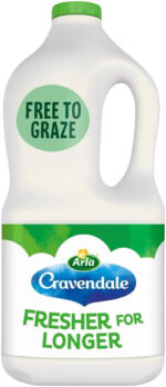 Cravendale Filtered Fresh Semi Skimmed Milk 2 Litre Fresher for Longer