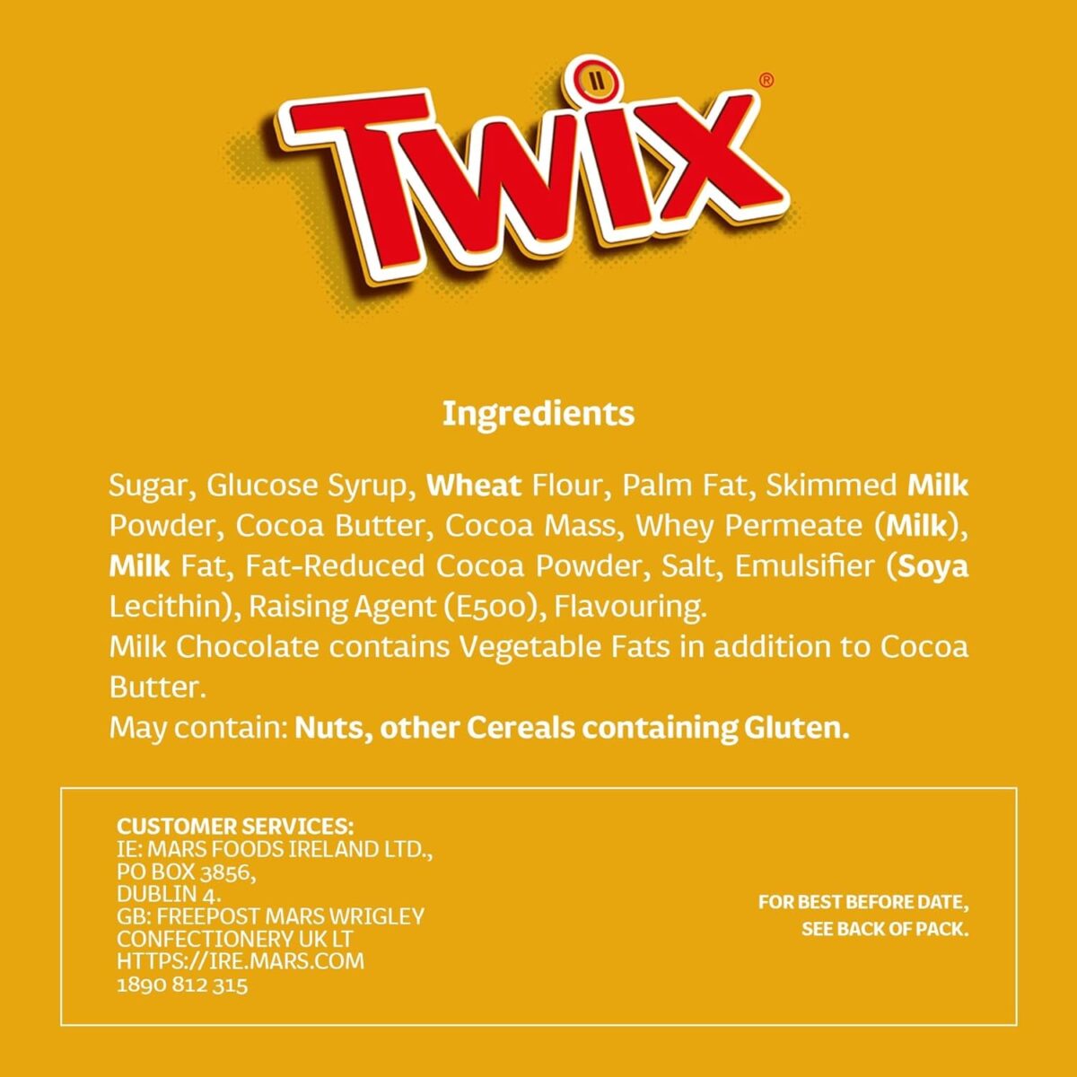 Twix Caramel & Milk Chocolate Fingers Biscuit Snack Bars Multipack 9X20G