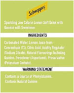 Schweppes Slimline Indian Tonic Water with Lemon Zest 1 Litre