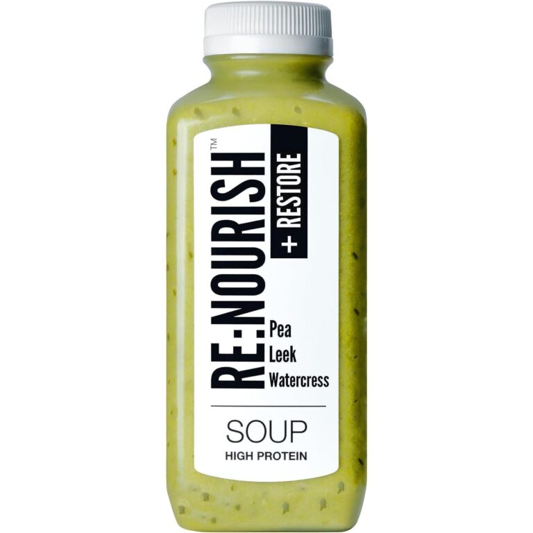 RE:NOURISH Restore Soup: Pea. Leek Watercress 500G