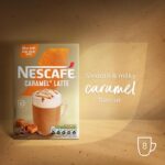 NESCAFÉ Caramel Latte Instant Coffee 8 X 17G Sachets, 100% Responsibly Sourced Coffee